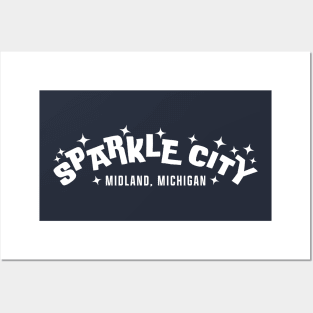 Sparkle City - Midland, Michigan - Design 2 of 5 Posters and Art